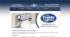 Desktop Screenshot of cwfieldsplumbing.com